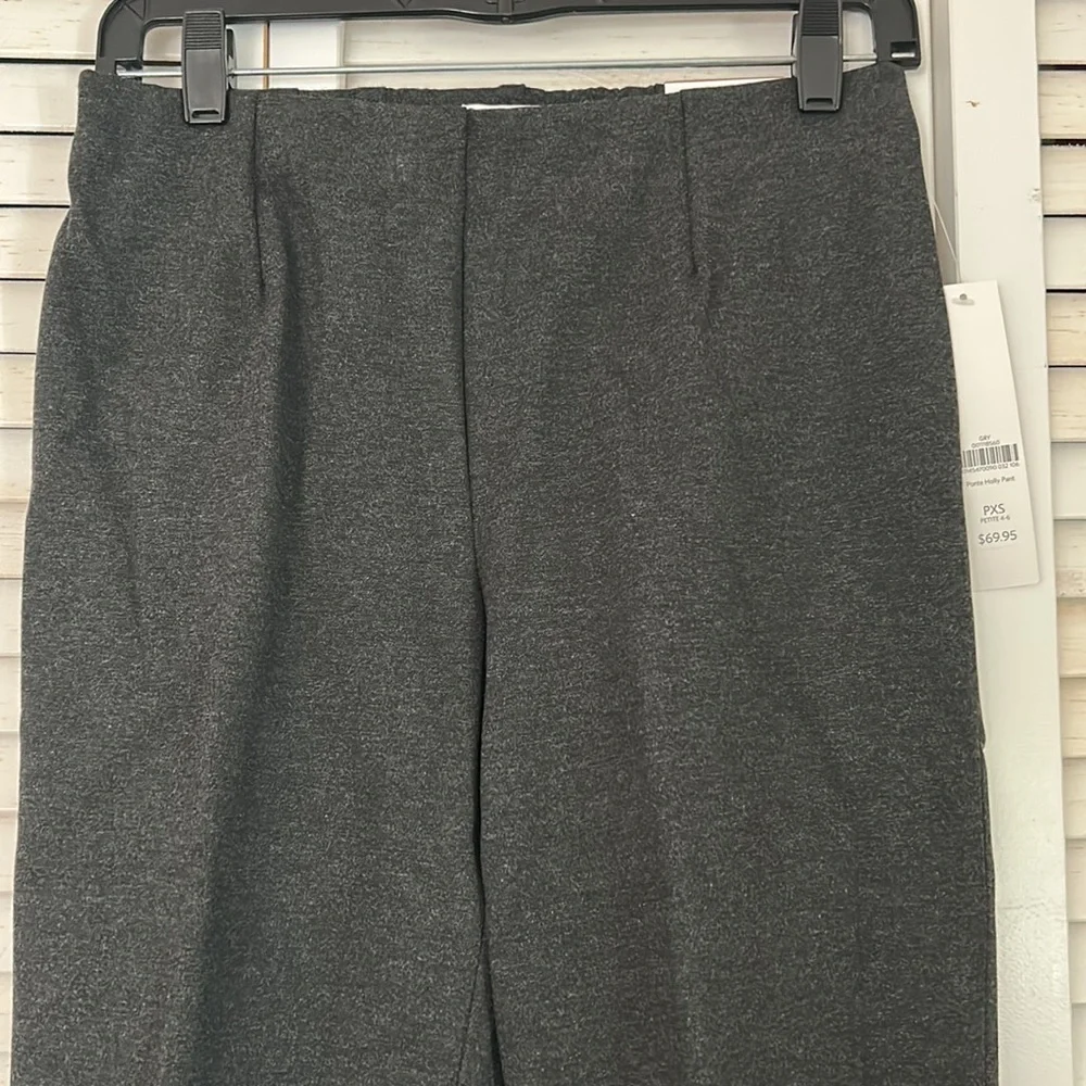 NWT Coldwater Creek Grey Ponte Knit Holly Classic Fit Slacks - Picture 2 of 8